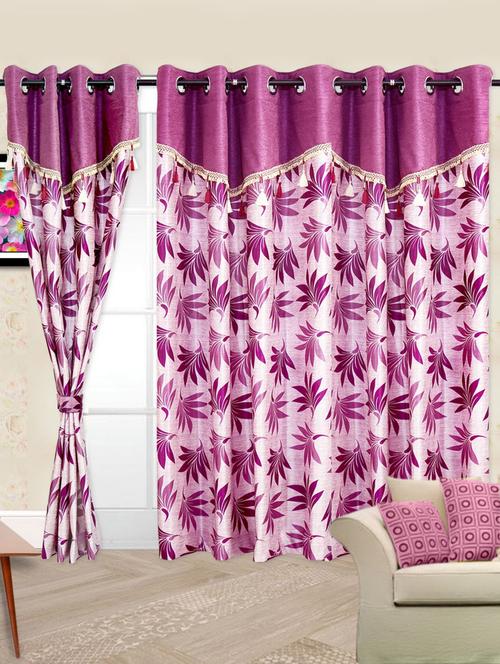 set of 2 fancy drape premium curtain - 10661326 - Very Small Image - 1