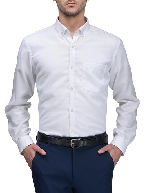 white cotton formal shirt - 10663123 - Very Small Image - 1