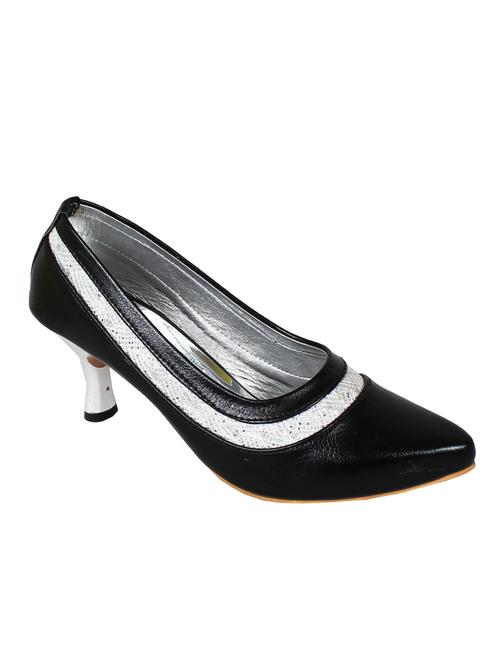 black leatherette pumps - 10671542 - Very Small Image - 1