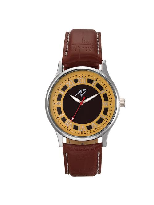 yepme abrez men's watches - yellow/brown - 10671734 - Very Small Image - 1