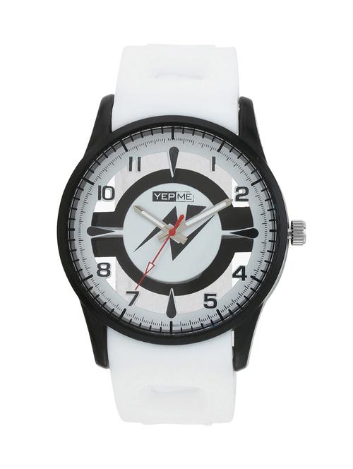 yepme men's transparent analog watch - black/white - 10672277 - Very Small Image - 1
