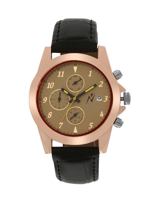 yepme men's chronograph watch - brown/black - 10672336 - Very Small Image - 1