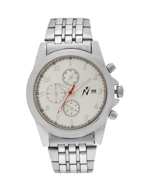 yepme men's chronograph watch - white/silver - 10672383 - Very Small Image - 1