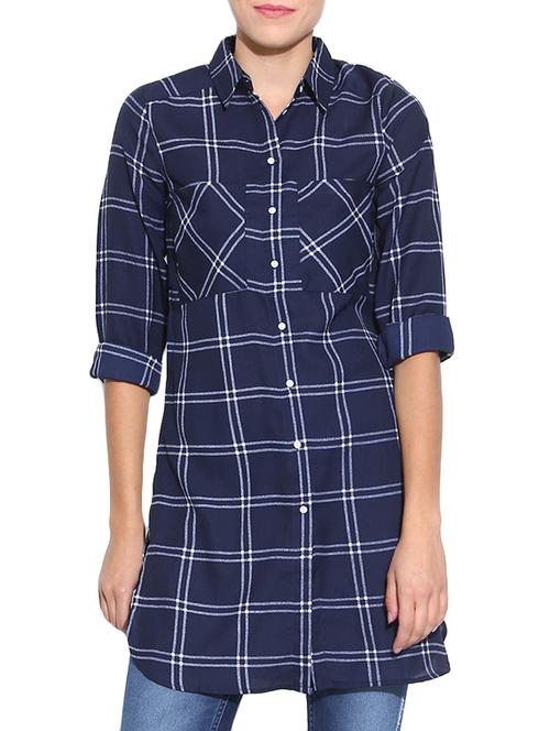 blue polyester shirt - 10674260 - Very Small Image - 1