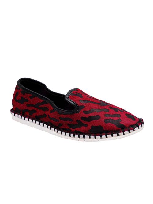 red leather slip on loafers - 10679347 - Very Small Image - 1