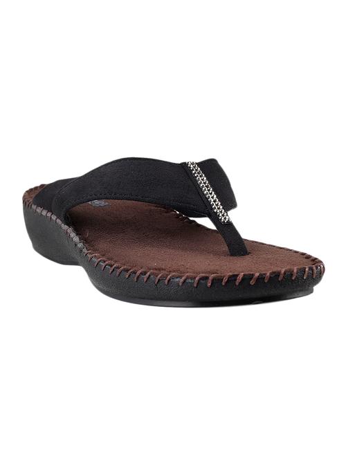 black embellished leatherette sandals - 10679519 - Very Small Image - 1