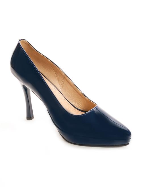 blue leatherette pumps - 10679580 - Very Small Image - 1