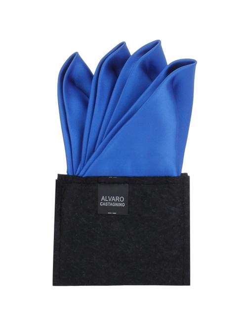 blue polyester pocket square - 10682917 - Very Small Image - 1