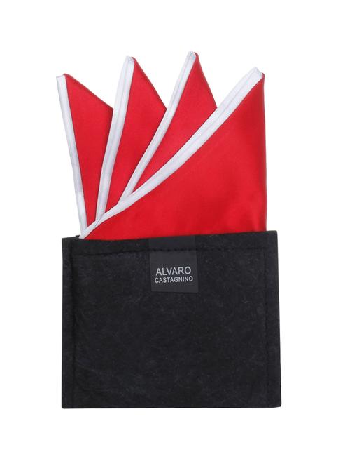 red polyester pocket square - 10682937 - Very Small Image - 1
