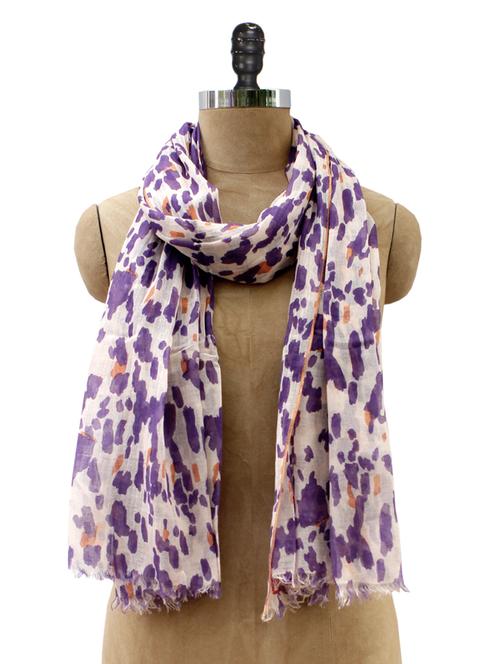 abstract print cotton stole - 1068571 - Very Small Image - 1
