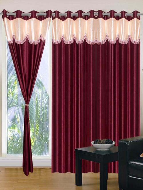 handloom hub 4 u design door curtain(set of 3) - 10686218 - Very Small Image - 1