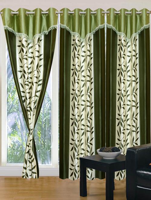 handloom hub designer door curtain(set of 3) - 10686394 - Very Small Image - 1