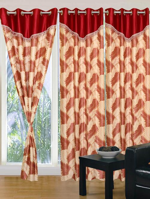 handloom hub designer door curtain(set of 3) - 10686395 - Very Small Image - 1