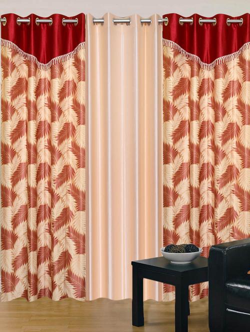 handloom hub designer door curtain(set of 3) - 10686397 - Very Small Image - 1