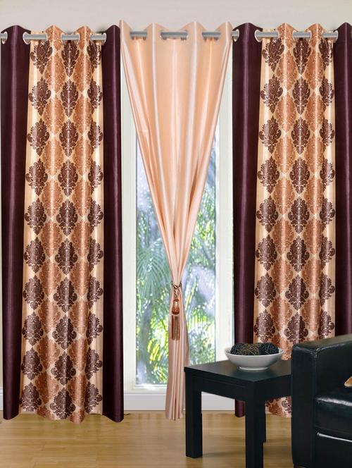 handloom hub designer door curtains(set of 3) - 10686450 - Very Small Image - 1