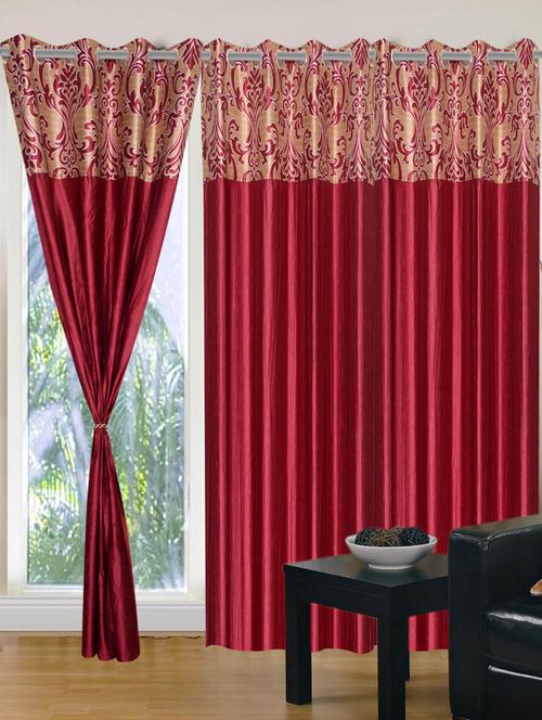 handloom hub designer door curtains(set of 3) - 10686461 - Very Small Image - 1