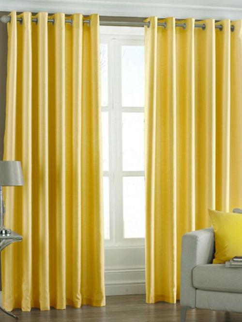 handloom hub solid design long door curtains(set of 2) - 10686582 - Very Small Image - 1