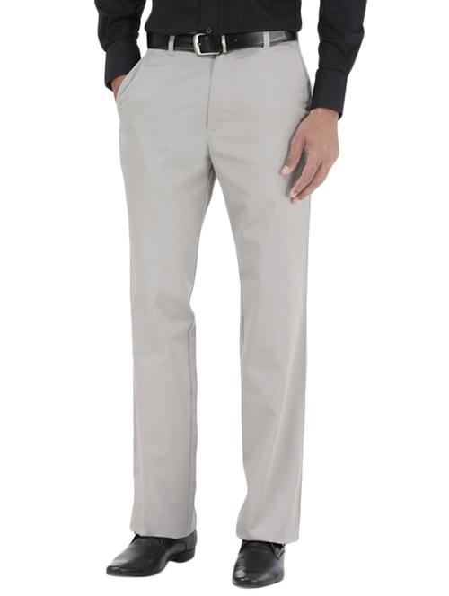 light grey polyester casual trousers - 10689057 - Very Small Image - 1