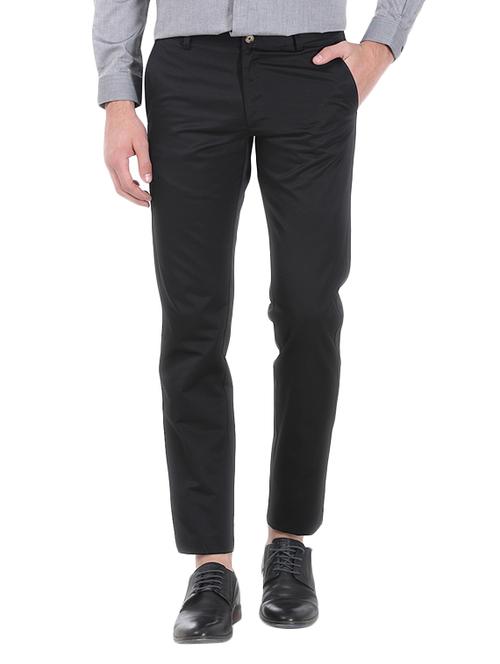 black cotton trouser - 10689446 - Very Small Image - 1