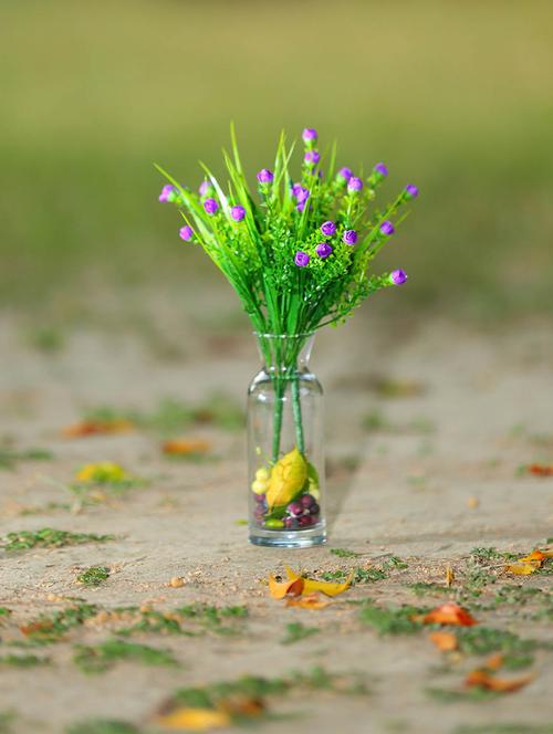 purple assorted faux buds filler (12 inch, pack of 2) - 10696043 - Very Small Image - 1