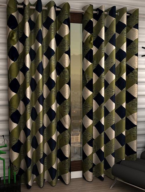 k dã©cor set of 2 beautiful polyester windows curtains - 10696891 - Very Small Image - 1