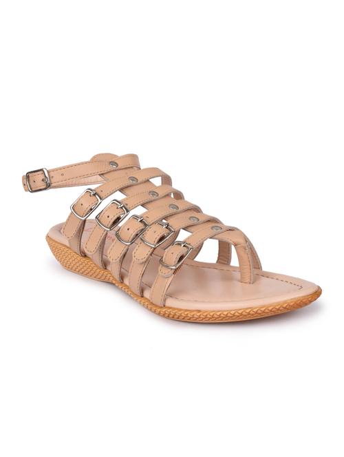 beige leather sandals - 10698052 - Very Small Image - 1