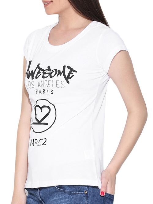 white cotton tshirt - 10700372 - Very Small Image - 1