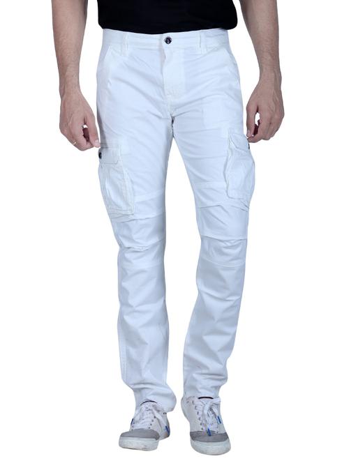 white cotton jeans - 10702877 - Very Small Image - 1