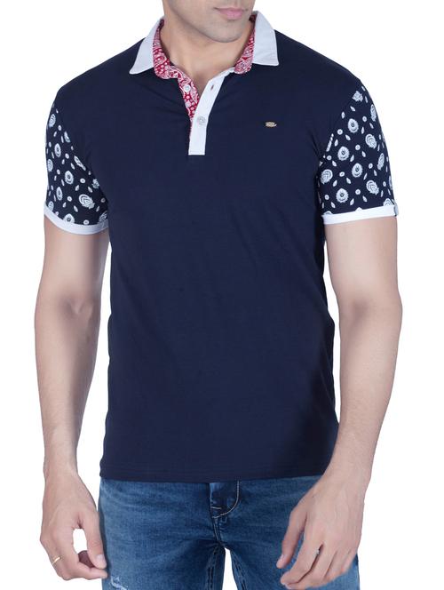 blue cotton tshirt - 10702913 - Very Small Image - 1