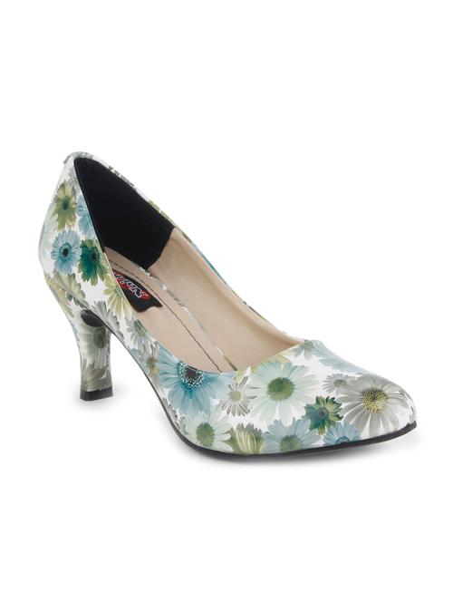 green leatherette slip on pump - 10704743 - Very Small Image - 1