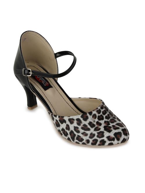 black leatherette back strap sandal - 10704749 - Very Small Image - 1