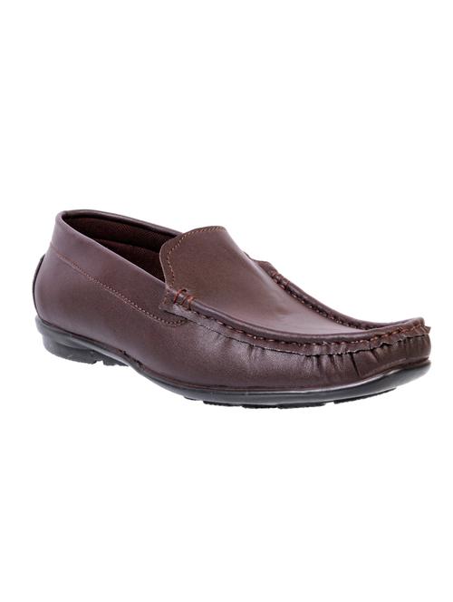 brown leatherette loafers - 10705368 - Very Small Image - 1