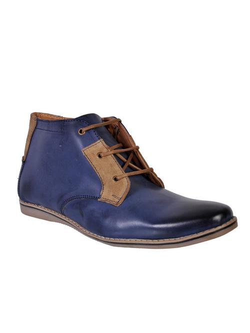 blue leatherette boots - 10705425 - Very Small Image - 1