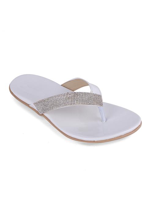 white leatherette sandals - 10706033 - Very Small Image - 1