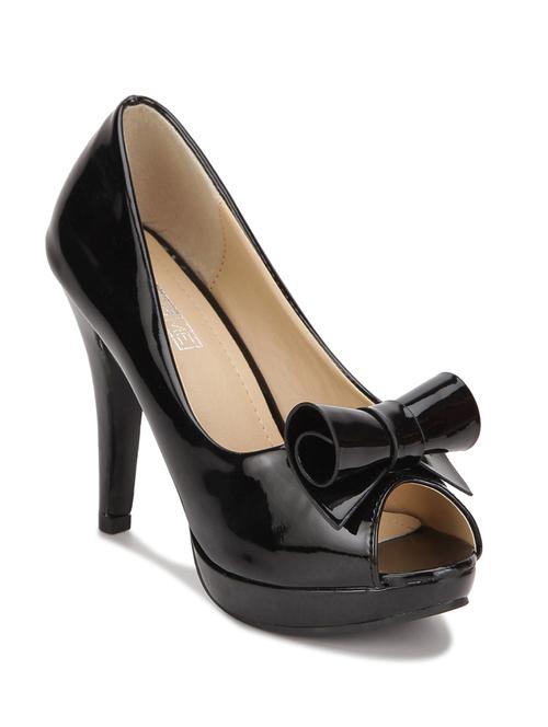 black leatherette pumps - 10706149 - Very Small Image - 1