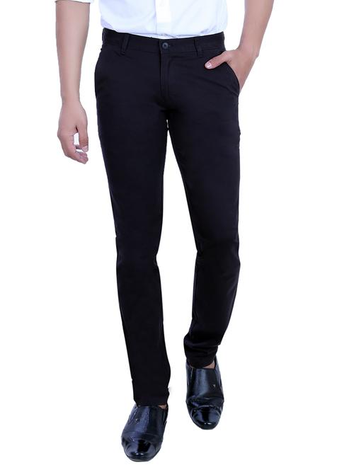 navy blue cotton chinos - 10707648 - Very Small Image - 1