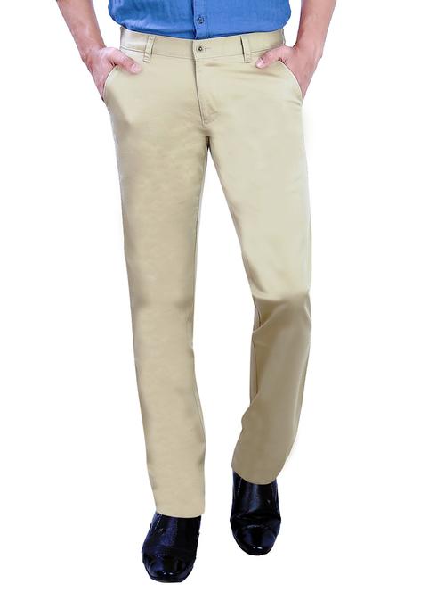 beige cotton chinos - 10707675 - Very Small Image - 1