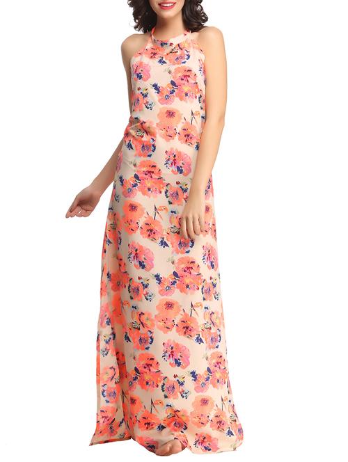 orange crepe nightwear - 10708460 - Very Small Image - 1