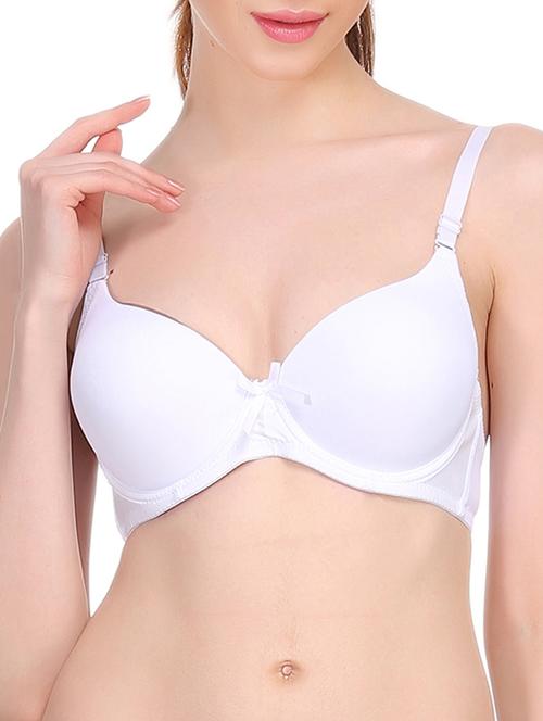 white polyester bra - 10708561 - Very Small Image - 1