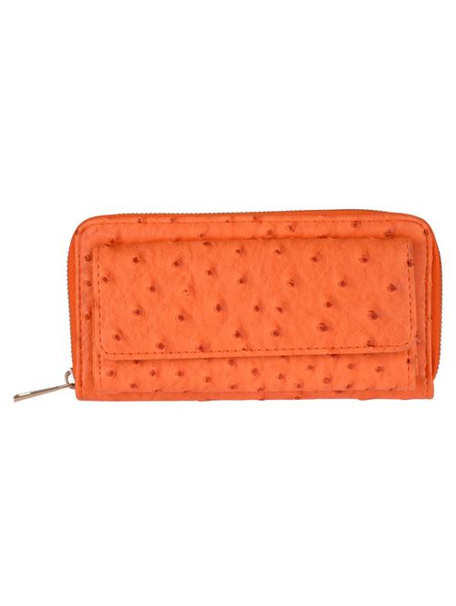 orange leatherette clutch - 10709134 - Very Small Image - 1