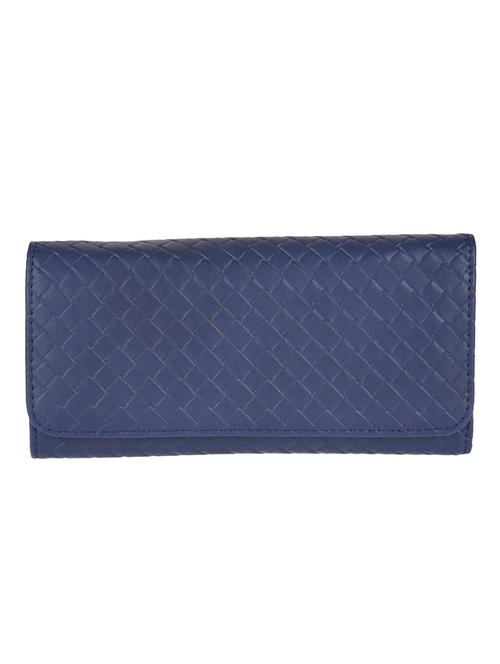 blue leatherette clutch - 10709136 - Very Small Image - 1