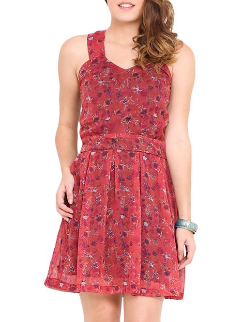 pink polyester dress - 10709869 - Very Small Image - 1