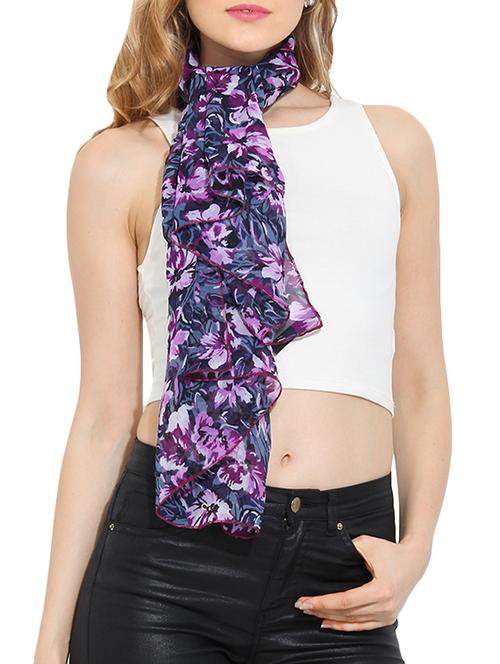 purple polyester scarf - 10709883 - Very Small Image - 1