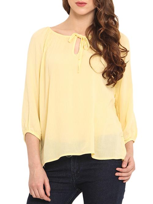 yellow cotton top - 10709920 - Very Small Image - 1