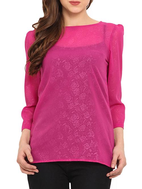 pink polyester top - 10709922 - Very Small Image - 1