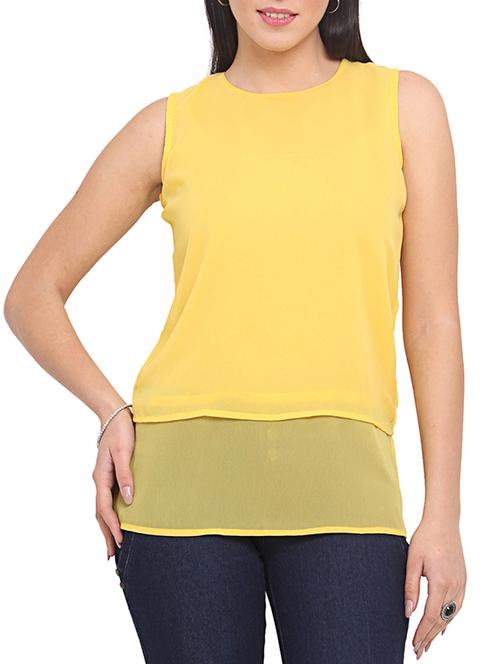 yellow polyester top - 10709927 - Very Small Image - 1