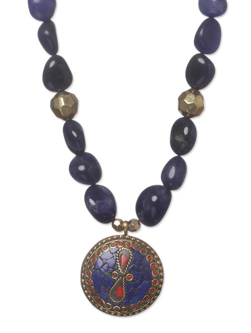 blue stones necklace - 10711496 - Very Small Image - 1