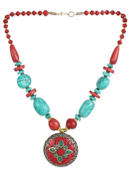 red brass necklace - 10712796 - Very Small Image - 1