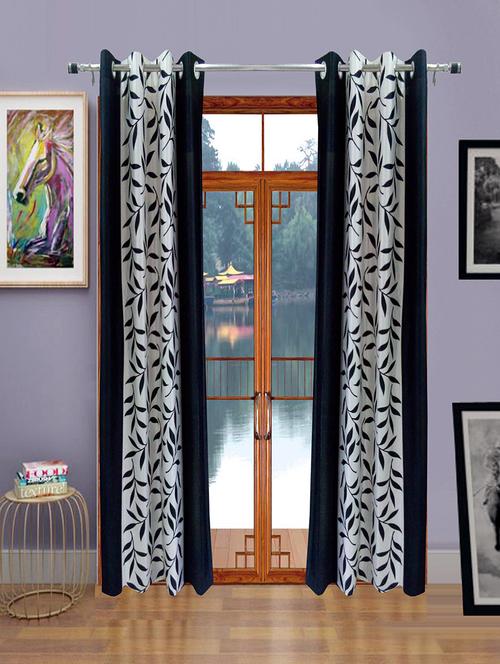 homefab india multi style black curtain(hf156) - 10713879 - Very Small Image - 1