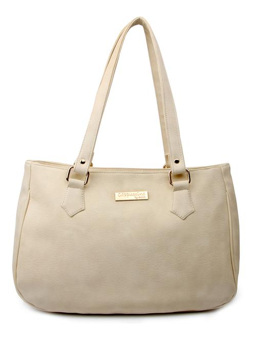 ivory leatherette handbag - 10721422 - Very Small Image - 1